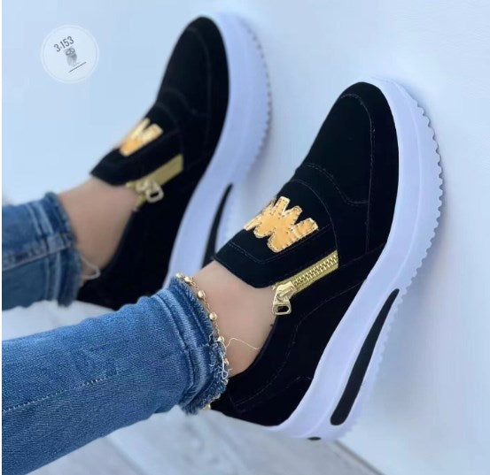 🔥【30% OFF】🔥【35-43】 2025 Dámska ležérna obuv so silnou podrážkou na zips