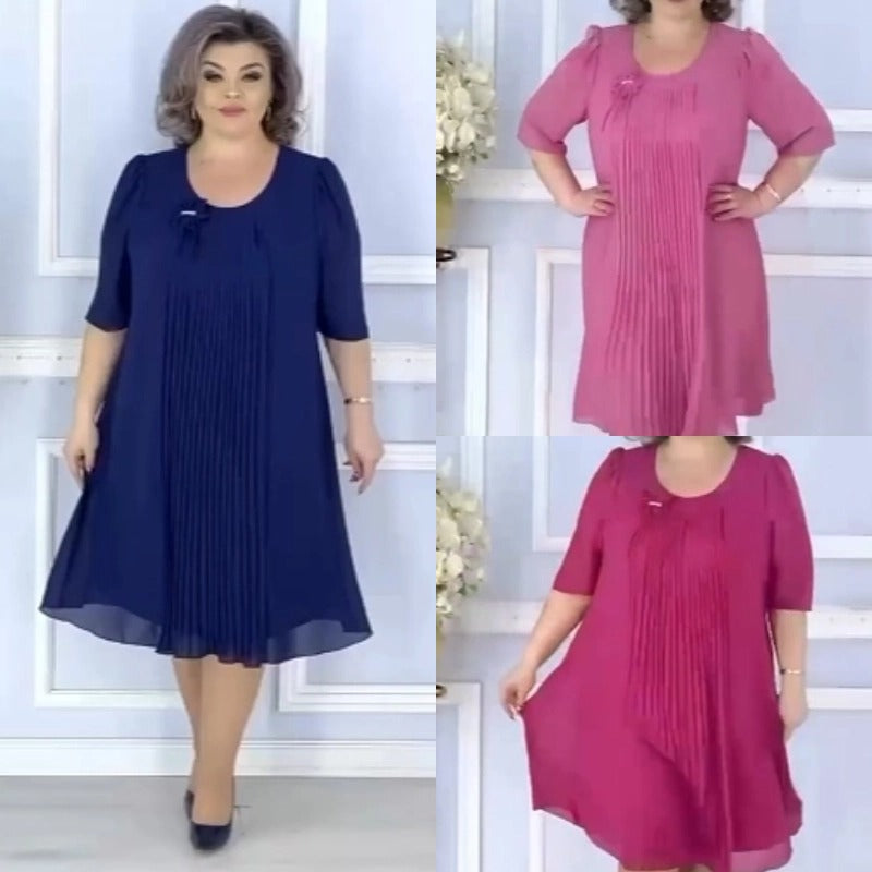 【S-5XL】Nové jarné šaty z kvalitného šifónu 2025, elegantný vzhľad