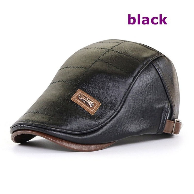 🔥【Kúpte 1 a dostanete 1 zadarmo】Retro vysokokvalitná kožená bareta