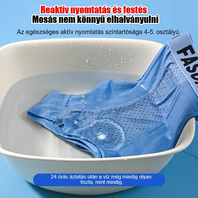 🔵(6 ks) Pánsky ľadový hodvábny boxer s priedušnou sieťovinou