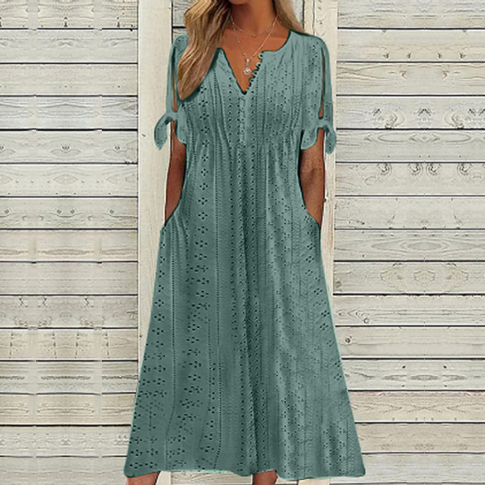 【🏆Hot Product】👗2025 Jednoduché a krásne jednofarebné šaty