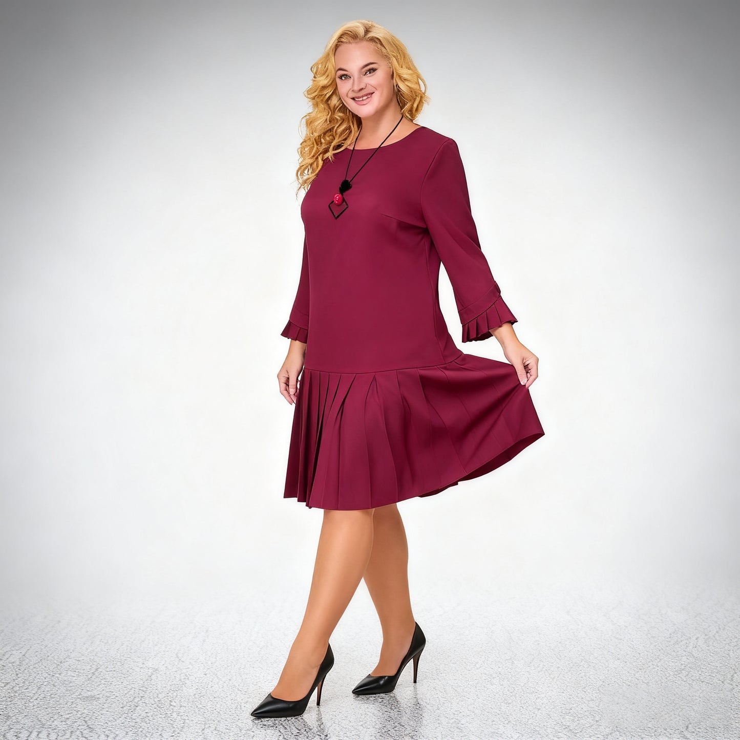 💌【S-5XL】👗 Nowa, wysokiej jakości, elegancka sukienka na jesień i zimę