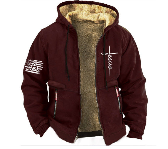 【S-3XL】 Chaqueta casual de terciopelo grueso de otoño e invierno para hombre