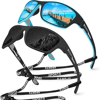 🚵‍♂️😎 ⚡ Męskie sportowe okulary przeciwsłoneczne, polaryzacyjne, z prawdziwą lustrzaną soczewką, nowoczesne i odporne na kurz, idealne do jazdy na rowerze na świeżym powietrzu