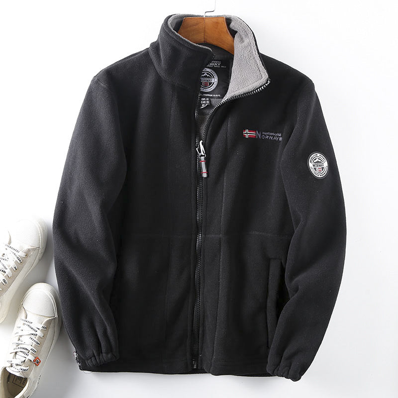 🧥【S-3XL】2025 Męska, bawełniana, ciepła kurtka, dwustronna, wełniana kurtka