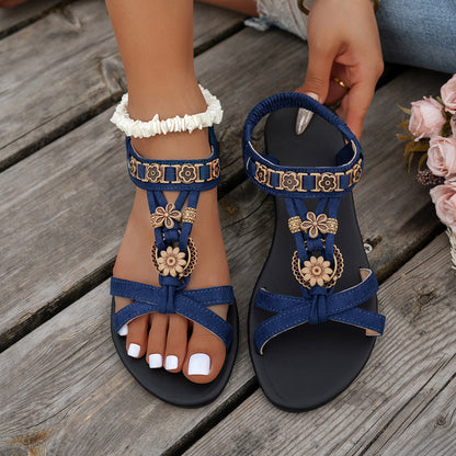 【36-43】Nuevas sandalias casuales de playa para mujer, a la moda - Estilo bohemio