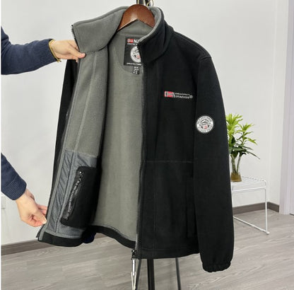 🔥50% de descuento🔥【S-3XL】Chaqueta polar informal y cálida de talla grande para hombre para otoño e invierno