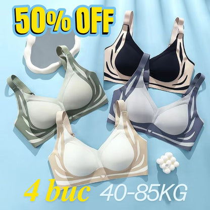 😍Najpredávanejšia [4-balenie] Dámska jednodielna bezdrôtová podprsenka ❤️ [40-85KG]