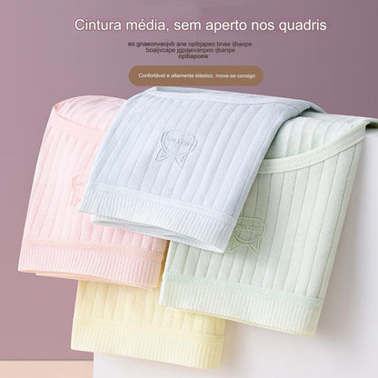 💖🔥【Paquete de 7】50% de descuento último día: bragas de algodón para mujer, de talle alto y antibacterianas