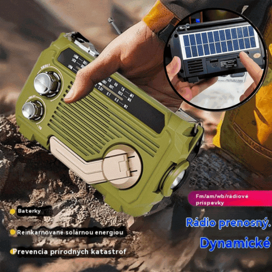 🏕️Prenosné multifunkčné AM rádio baterka