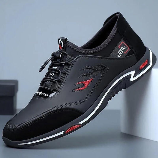 👞Pánske priedušné biznis topánky na voľný čas z pravej kože ✅Deodorant ✅Mäkká kožená podrážka ✅Módna a všestranná  3911965
