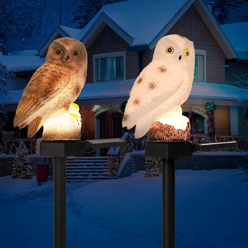 [Časovo obmedzená zľava 50 %] 🦉 Dekoratívne solárne svetlo v tvare sovy – Pridajte teplé svetlo do svojej záhrady