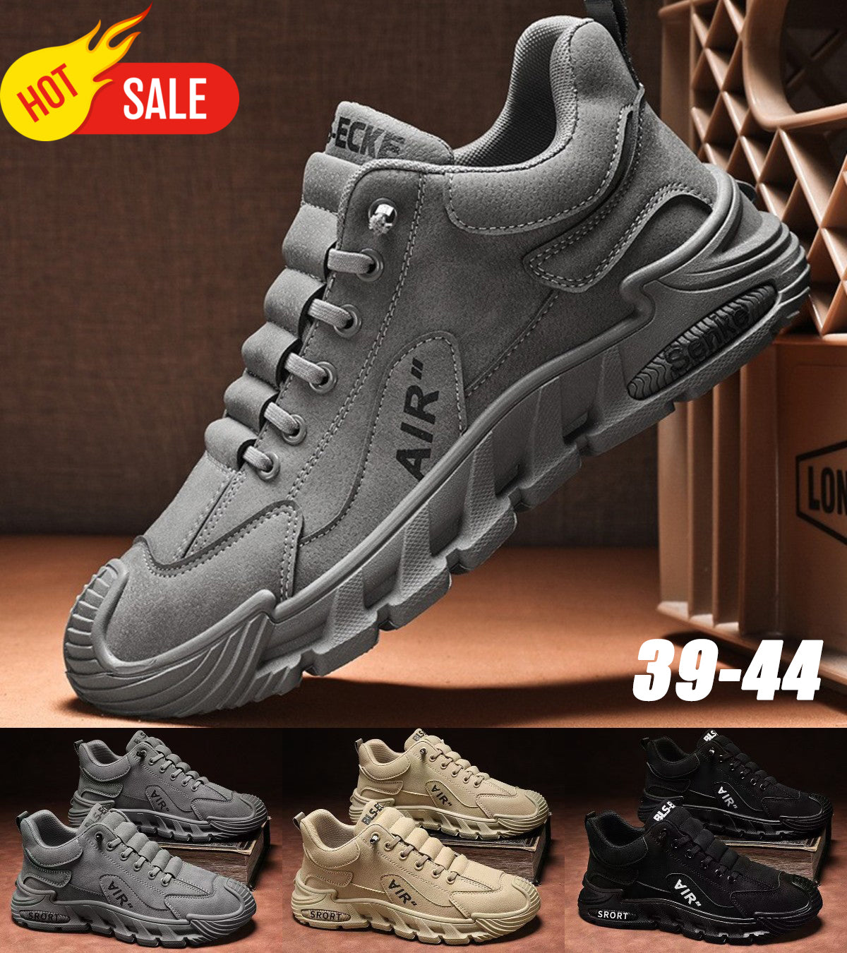 (39-44) Męskie wodoodporne i oddychające buty casualowe, miękkie podeszwy, wygodne w noszeniu