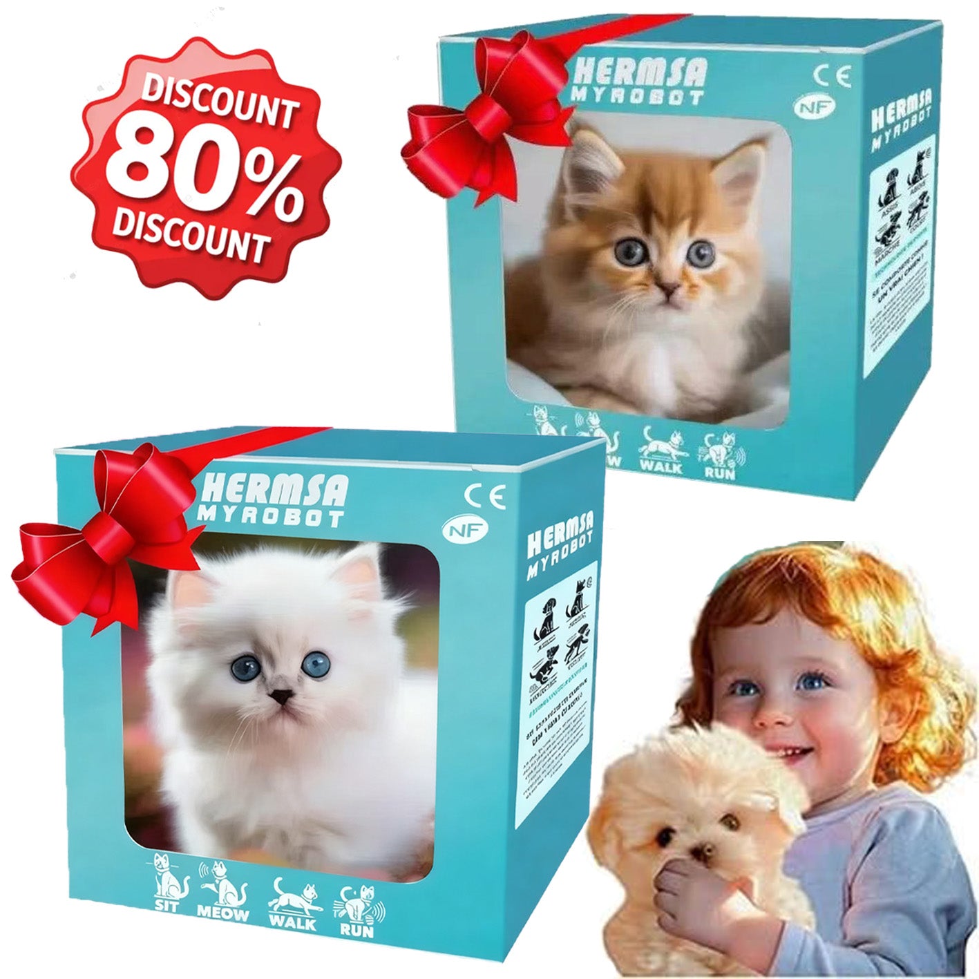 🎁🐱 Zľava - 🔥Môj plyšový robotický mačiak