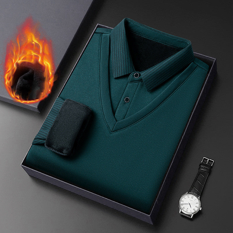 👔【M-4XL】Męska dwuczęściowa kurtka ze sztucznej skóry szenilowej z aksamitem i podszewką zapewniającą ciepło