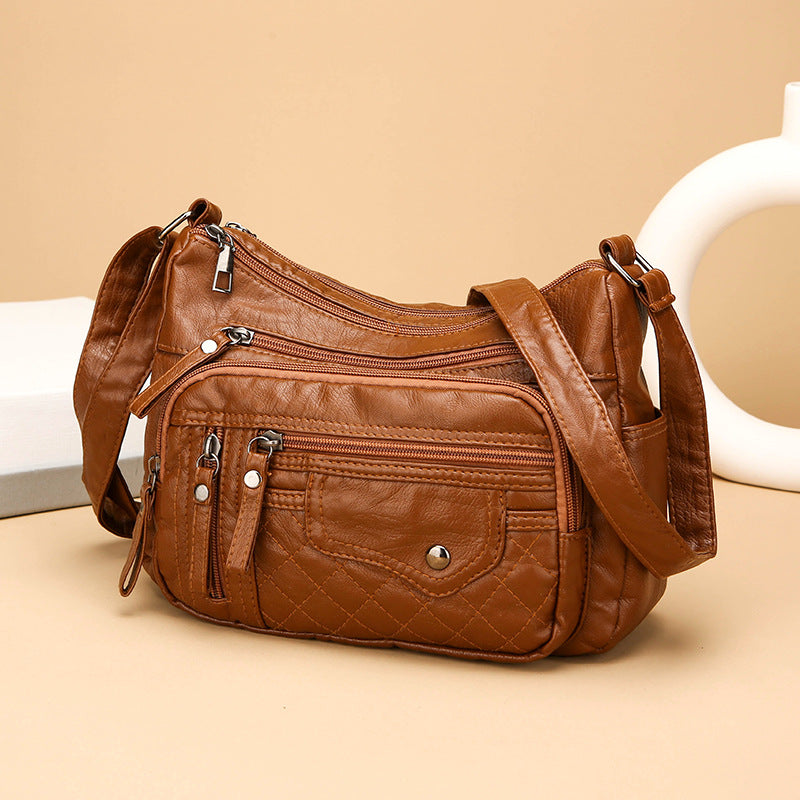 💥👜2026 Nuevo bolso de hombro/bandolera de cuero suave de gran capacidad