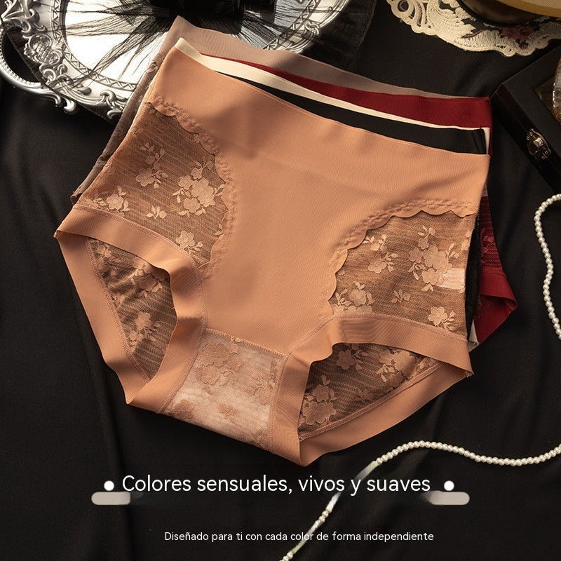Conjunto de cinco piezas de bragas de encaje sin costuras de alta elasticidad para mujer, con funciones de control de abdomen, levantamiento de glúteos y levantamiento de glúteos.