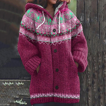 🥰2024 zimný nový pohodlný retro sveter cardigan