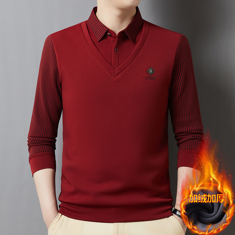 🔥【50% отстъпка】【M-4XL】Мъжки първокласен кашмирен топ от две части, топъл и многофункционален