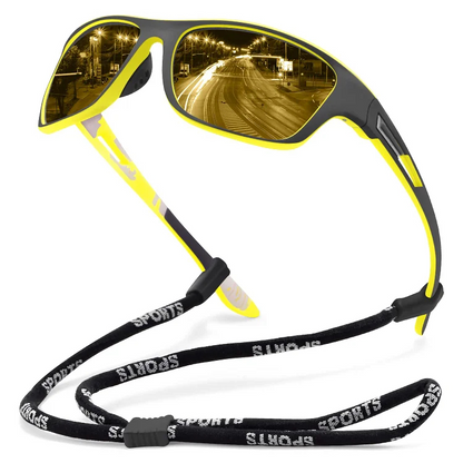 🚵‍♂️😎 ⚡ Męskie sportowe okulary przeciwsłoneczne, polaryzacyjne, z prawdziwą lustrzaną soczewką, nowoczesne i odporne na kurz, idealne do jazdy na rowerze na świeżym powietrzu