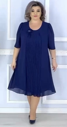 【S-5XL】Nové jarné šaty z kvalitného šifónu 2025, elegantný vzhľad