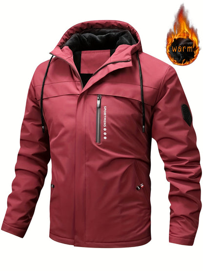 🧥 【XS-XL】Nueva chaqueta con capucha para hombre 2025 – forrada, abrigada, impermeable y perfecta para el invierno al aire libre 🔥