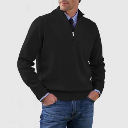 【L-5XL】Μοντέρνο ζεστό πουλόβερ με φερμουάρ για το φθινόπωρο και τον χειμώνα