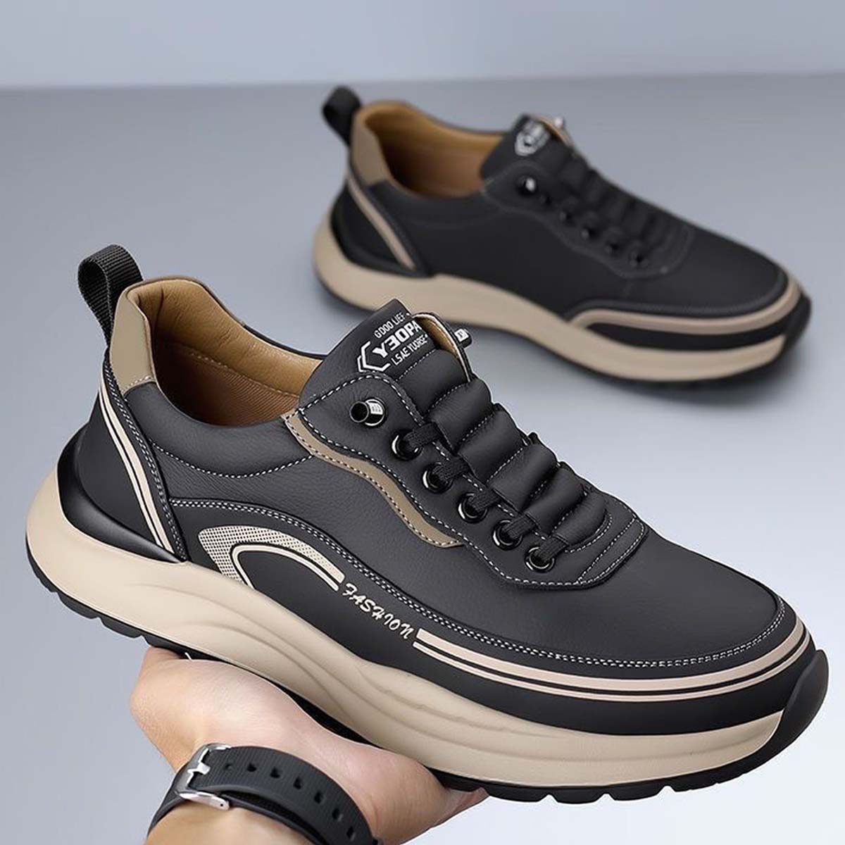 💥💥【39-45】Нови мъжки ежедневни спортни обувки за 2025 г., леки, с мека неплъзгаща се подметка