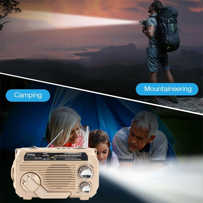 🏕️Prenosné multifunkčné AM rádio baterka
