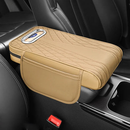 🚗Reposabrazos para coche de cuero genuino multifuncional 3 en 1