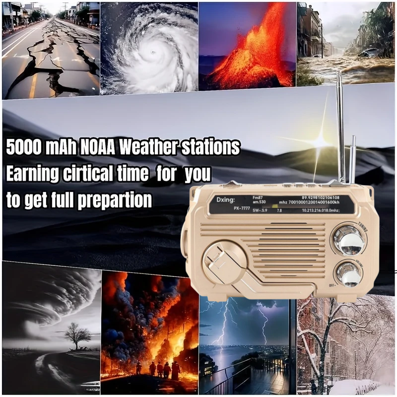 🏕️Prenosné multifunkčné AM rádio baterka