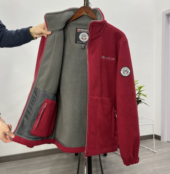 🔥50% de descuento🔥【S-3XL】Chaqueta polar informal y cálida de talla grande para hombre para otoño e invierno