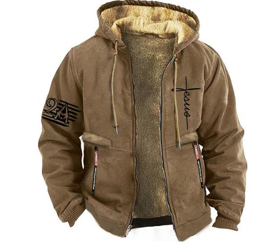 【S-3XL】 Chaqueta casual de terciopelo grueso de otoño e invierno para hombre