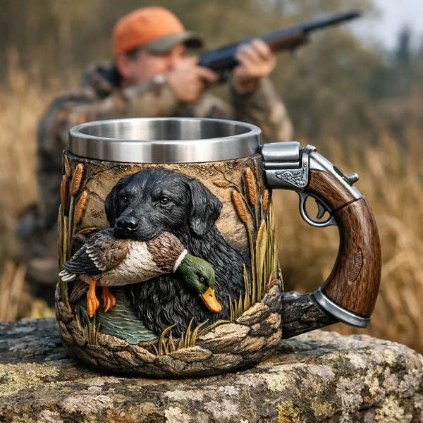 🔫☕【50% de descuento por tiempo limitado】Taza de café exclusiva de Hunter