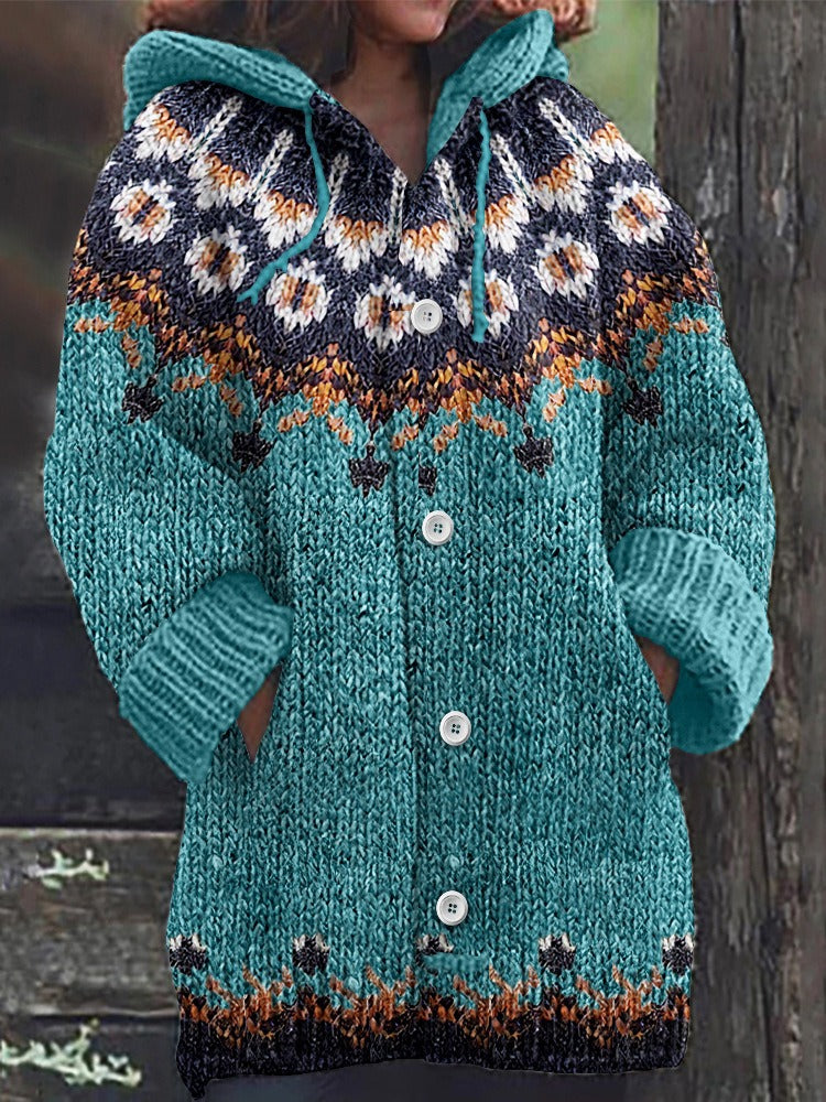 🥰2024 zimný nový pohodlný retro sveter cardigan