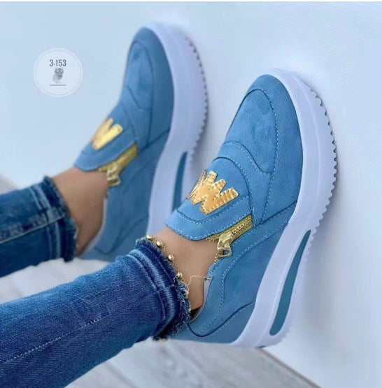 🔥【30% OFF】🔥【35-43】 2025 Dámska ležérna obuv so silnou podrážkou na zips