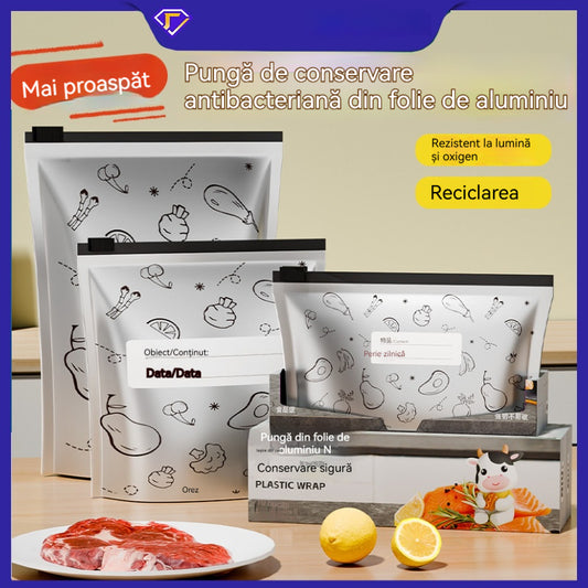 🔥🔥Σύνολο 30 αντιβακτηριδιακές σακούλες από αλουμινόχαρτο, εξαιρετικά εύχρηστες, για να διατηρούν τη φρεσκάδα τους.