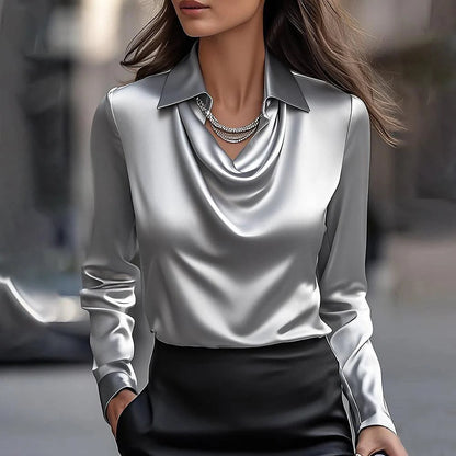 🔥🍁【Jesenný nový prírastok】【S-3XL】🌷Nová jednoduchá a elegantná dámska blúzka