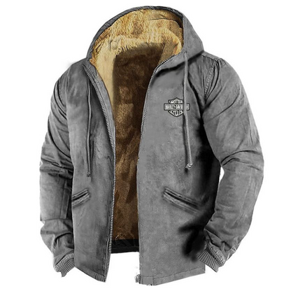 🔥🧥【M-5XL】 Módna pánska jesenná a zimná voľná bunda z hrubšieho zamatového materiálu