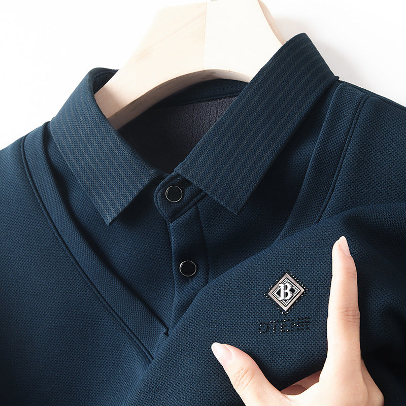 👔Rasprodaja za kraj godine🔥【M-4XL】Muški vrhunski dvodijelni termo top od kašmira