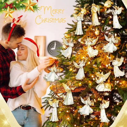 Αγοράστε ένα και πάρτε ένα δωρεάν, 24 τεμάχια 🎁 Ξύλινα διακοσμητικά αγγέλου για το σπίτι