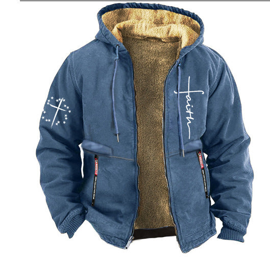 【S-3XL】 Chaqueta casual de terciopelo grueso de otoño e invierno para hombre