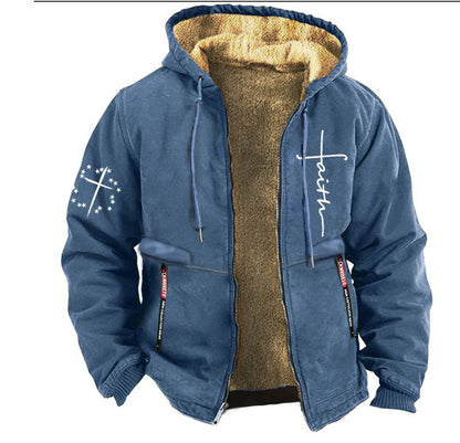 【S-3XL】 Chaqueta casual de terciopelo grueso de otoño e invierno para hombre