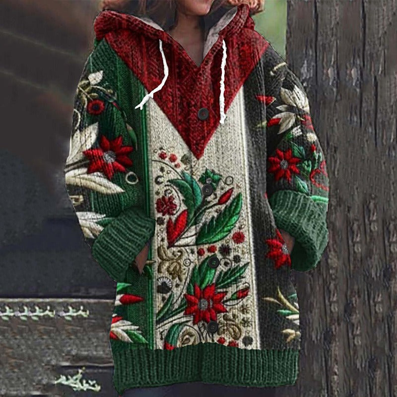 🥰2024 zimný nový pohodlný retro sveter cardigan