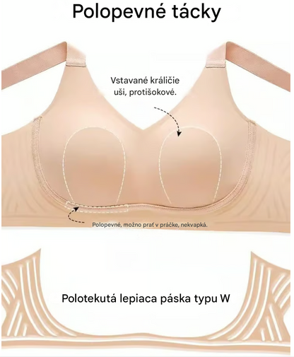 😍【4 kusy】Bezšvová pohodlná push-up podprsenka ❤️【40-95 kg】