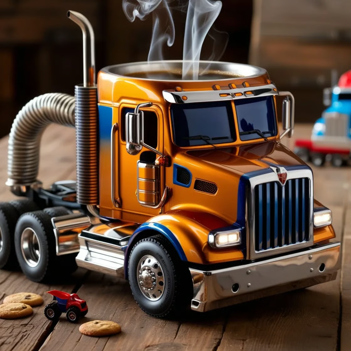 🚛【Časovo obmedzená zľava 50%】Ručne vyrobený hrnček na kávu s motívom nákladného auta