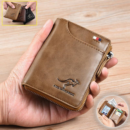 🔥2025 Antimagnetická peňaženka pre mužov Veľkokapacitná mäkká kožená peňaženka