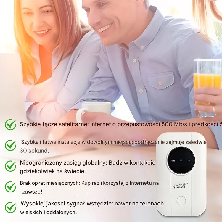 【Darmowy internet w Twojej kieszeni】Router 5G