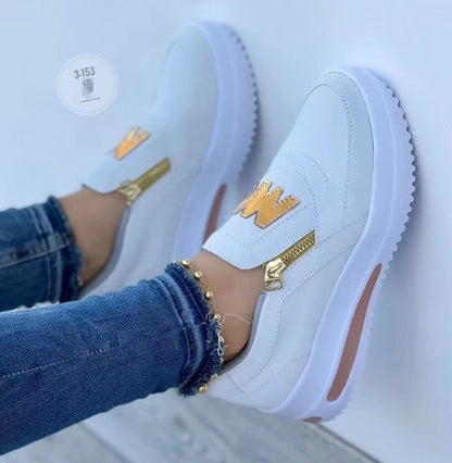 🔥【30% OFF】🔥【35-43】 2025 Dámska ležérna obuv so silnou podrážkou na zips