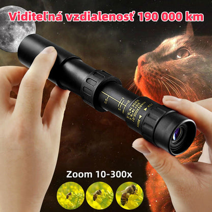 🔥Vysoká kvalita, super nízka cena Profesionálny Ďalekohľad HD s 10 – 300-násobným priblížením Výkonný prenosný ďalekohľad